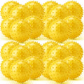 Jerify Knobby Balls Spiky Sensory Bouncy Balls Bulk - color: Yellow