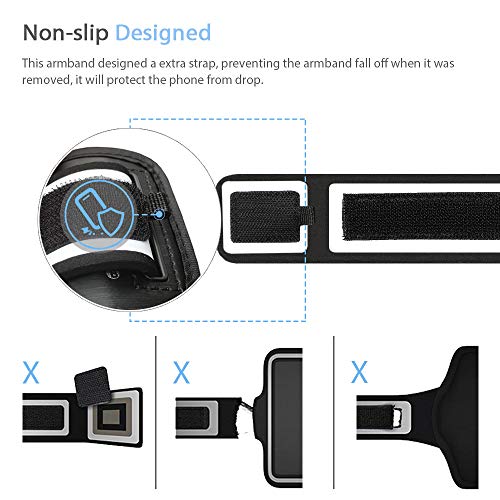 Running Armband for Samsung Galaxy S26/S25/S24/S23 Plus (Black) - color: Black, size: 6.7" (S Plus)