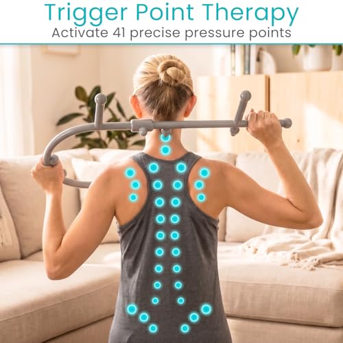 Vive Back and Neck Massager Cane - Trigger Point Massage Tools for Pain - style: Massage Cane