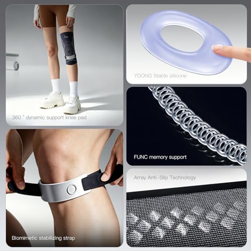 Knee Brace for Men & Women, Compression Knee Support with Side Stabilizers, Patella Gel Pad & Adjustable Straps, Professional Knee Sleeve for ACL, MCL, PCL, Meniscus, Sports, Workout, Size XL - size: X-Large