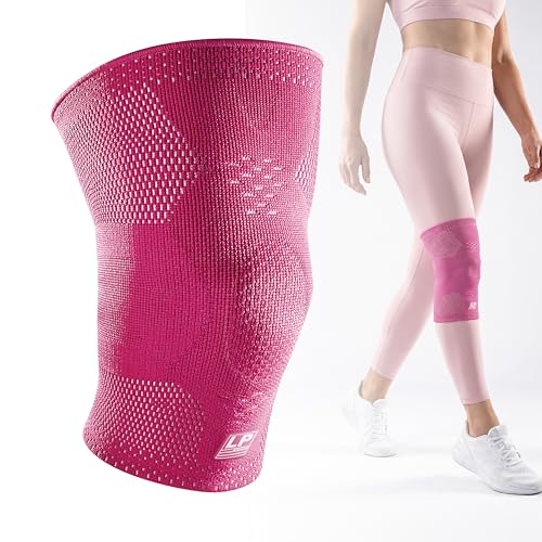 LP 176XT Target Compression Knee Sleeve for Injury Recovery, Men & Women - color: Pink, size: M
