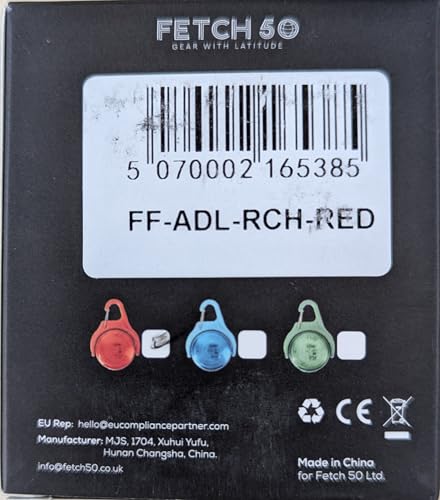 Rechargeable Adventure Light | Water Resistant Bright LED Clip-On Flashing Safety Light for Dog Walking, Running and All Outdoor Activities (Red) - color: Red