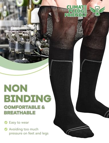 SONORAN Walking Boot Socks Bamboo Viscose (2 Pairs) Lightweight Replacement Sock Liner for Medical Tube Cast Socks - color: Black
