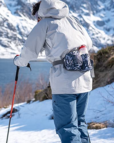 WATERFLY Fanny Pack Waist Bag: Waist Pack for Women Men with Water Bottle Holder Hiking Fanny Pack for Running Walking DogWalking Travel Cycling - color: Camouflage black