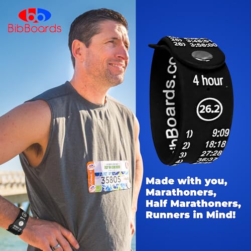 BibBoards Marathon Pace Band - color: Half Marathon 1:50