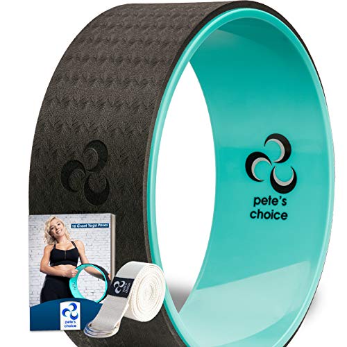 Yoga Wheel for Back Pain Relief - Beginners Guide & Strap Included