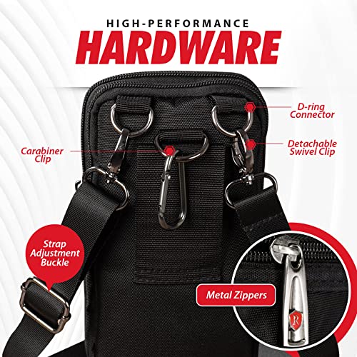 Small Crossbody Purse Men Belt Bag Cell Phone Holster Travel Waist Pouch