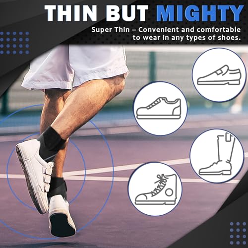 beister 1 Pair Ankle Support Breathable Neoprene Compression Ankle Brace for Men and Women, Elastic Sprain Foot Sleeve for Sports Protect, Arthritis, Plantar Fasciitis, Achilles tendonitis, Recovery - size: Large (Pack of 2)