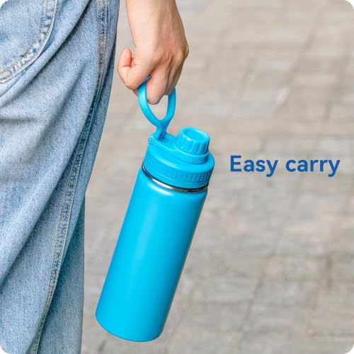 Spout Lid for Hydro Flask 12 16 18 20 32 40 64oz Wide Mouth Bottle - color: Sky Blue 1 pack