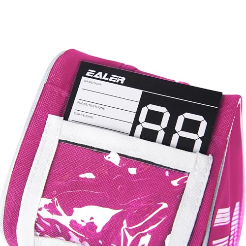 Ealer Hab300 Hockey Tape Accessory Bag, Large Capacity Tape Bag with Double Zipper, Protect Your Hockey Accessories - color: Rose red