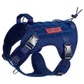 OneTigris Tactical Dog Harness Vest No-Pull Service Dog Vest for Small Dogs - color: Blue, size: XX-Small