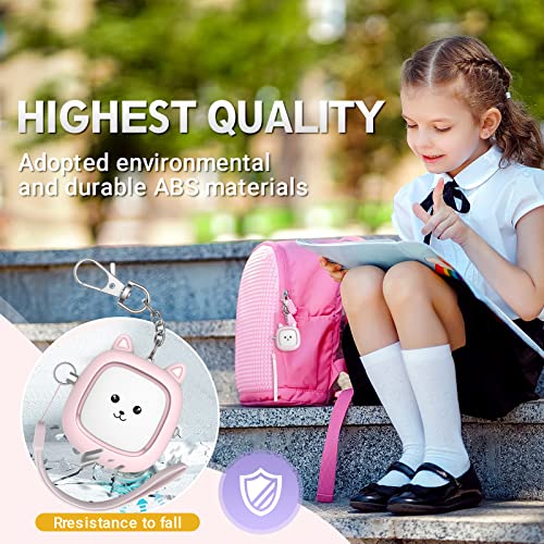 Safe Sound Personal Alarm, 130 dB Loud Siren Song Emergency Security Alarm Keychain with LED Light, Personal Sound Safety Siren for Women, Men, Children, Elderly(Pink) - color: Pink