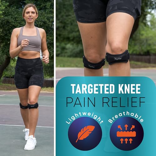 2 Pack Patellar Tendon Support Strap, Knee Brace, Knee Support, Pain Relief - color: Blue