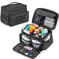 Damero Small Medicine Storage Bag Empty, Family First Aid Box with Divider