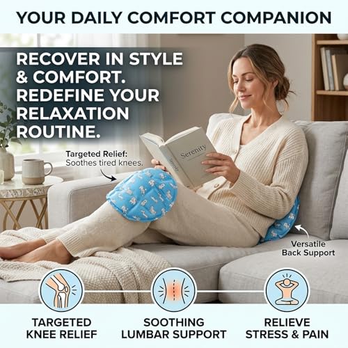Large Full Body Ice Pack - Reusable Back Cold Pack, Hip, & Leg Pain Relief - Flexible Cold Therapy Wrap for Muscle Soreness, Injury Recovery & Relaxation (Blue-B)