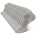 BAMBOO COOL Mens Athletic Ankle Socks Moisture Wicking Cushioned 8 Pack - color: 8 Pairs Grey, size: X-Large