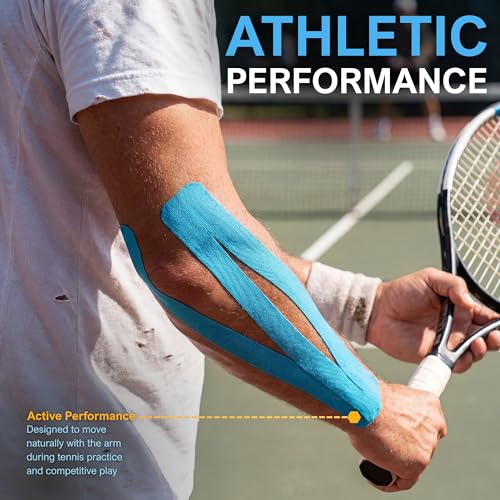 MED PRIDE Kinesiology Tape Roll 2 in x 16.4 ft,Breathable,Latex-Free,Blue - color: Blue