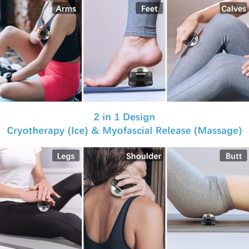 Ice Roller Ball for Muscle Recovery, Hot & Cold Therapy, 360° Massage - style: 1 - Pack - Ice Ball