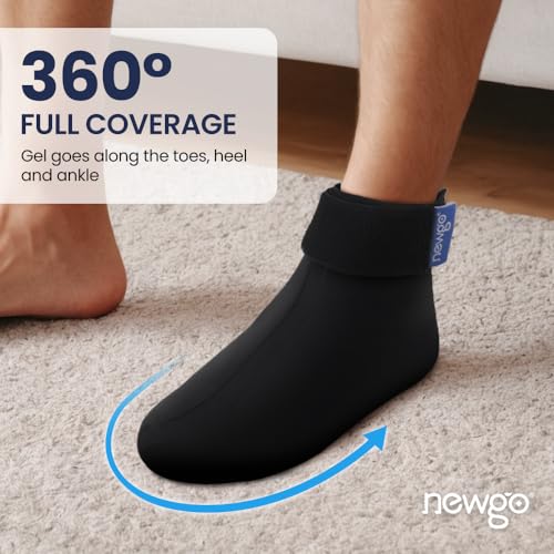NEWGO Bundle of Foot Ice Pack and Formfitting Sock Achilles Tendon