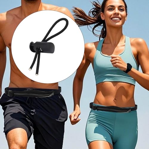 Gosknor 8pcs Bib Holder for Runners, Black Race Bib Toggles Clip