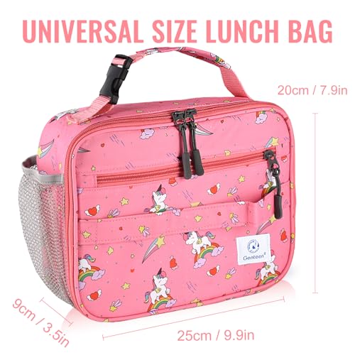 Genteen Kids Insulated Lunch Box for Boys Girls,Back to School,Office - color: P-1pk Star