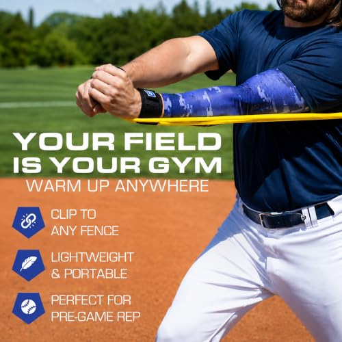 Bucwild Sports Baseball Resistance Bands - Pitching Bands for Youth & Adult - color: Yellow Bands (Adult)