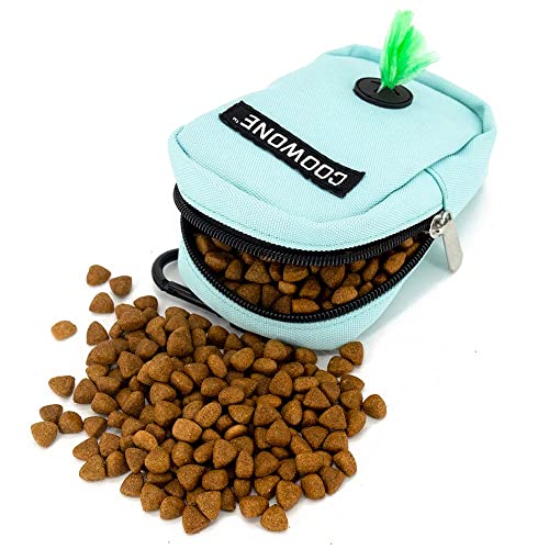 Dog Treat Pouch Dog Poop Bag Holder For Leashes, Pets Snack Container With Inner Mesh Bag, Puppy Supplies Perfect For Training And Walking - Hands Free Dog Waste Bag Dispenser -Dog Travel Accessories - color: MintGreen