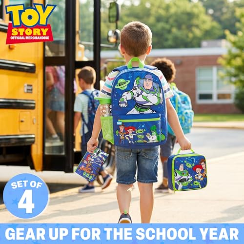 Get Trend Disney Toy Story Boys Backpack, 4 Piece Set - color: Blue Toy Story