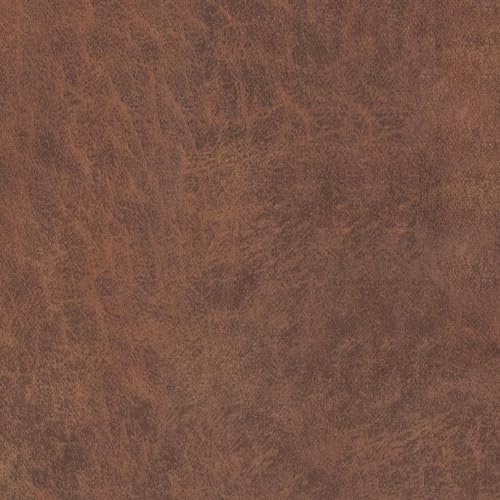 SIMPLIHOME Owen 34" Wide Vegan Leather Tray Top Ottoman in Saddle Brown - color: Distressed Saddle Brown