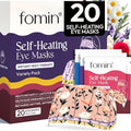 Fomin Steam Eye Mask - 20 Pack - Variety Pack - Self Heating Warm Compress for Dry Eyes, Puffy Eyes & Dark Circles, Disposable Sleep Mask for Home, Spa, Travel Essentials & Relaxation Gifts for Women - color: Variety Pack