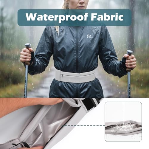 Slim Running Belt for Men and Women, Running Waist Pack - color: Grey-medium