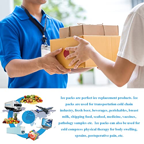Dry Ice Packs for Shipping Frozen Food, Reusable Cold Ice Sheets for Coolers, Lunch Bag, Flexible Long-Lasting Ice Blanket Sheets for Shipping - color: 3 Sheets - 48 Packs