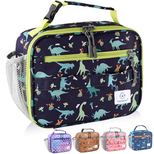 Genteen Kids Insulated Lunch Box for Boys Girls,Back to School,Office - color: P-1pk Dino