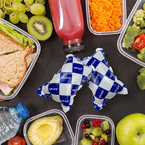 Reusable Dry Ice Packs for Shipping & Storage - Long Lasting Cold Packs for Lunch Box & Coolers - Ideal for Frozen Food & Drinks - style: 6.9" x 4.7" 25pcs