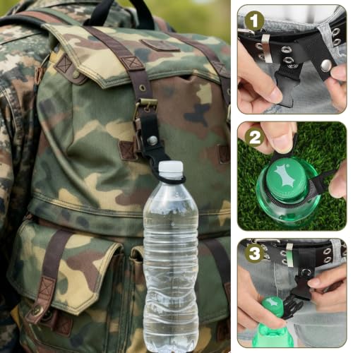 4 Pc Water Bottle Holder Hanging Bottle Buckle Portable Bottle Clip