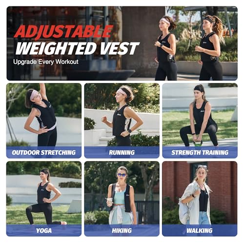 Zelus Weighted Vest for Women Men, Adjustable Z-Fit Slim Weight Vest 1-15lb - size: 10LB&M