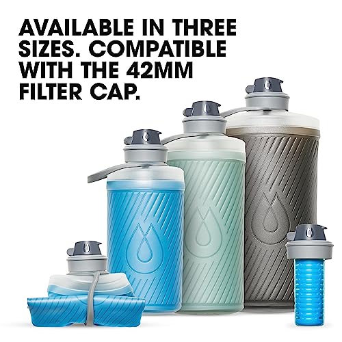 HydraPak Flux Collapsible Backpacking Water Bottle (750ml, 1L, 1.5L) - color: Redwood Red, style: 750ml/25oz
