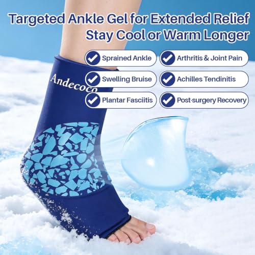 Reusable Ankle Foot Ice Pack Sleeve