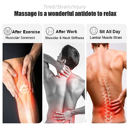 Fascia Muscle Roller, Cellulite Massager for Sore Muscles, Neck, Leg, Back - Pressure Trigger Point Body Deep Tissue Massage Stick Tools With 3 Massage Balls | Green - color: Green