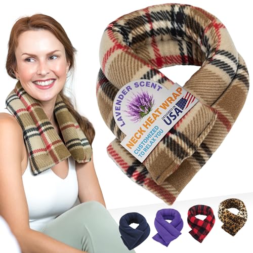 SunnyBay Lavender Heating Pad, Neck and Shoulder Wrap, 26x5 inch - color: London
