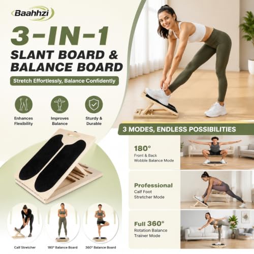 3-in-1 Slant Board Calf Stretch Balance Board