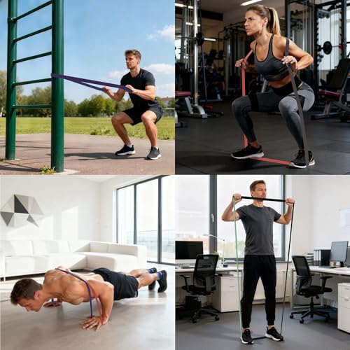 Pull Up Assistance Bands 5 Resistance Bands for Full-BodyTraining(5-125LBS) - size: Heavy: 15-125LBS
