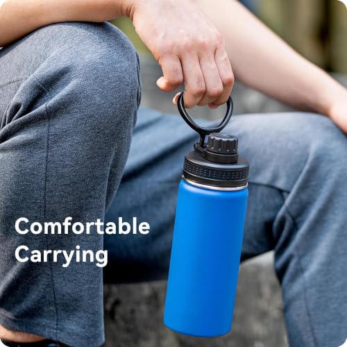 Spout Lid for Hydro Flask 12 16 18 20 32 40 64oz Wide Mouth Bottle - color: Pink 2 pack