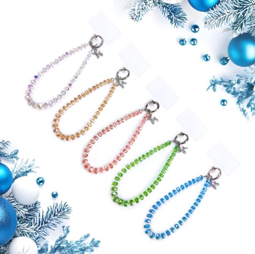 C.J.M.K Beaded Phone Wristband, Lanyard Chain - color: 03-green