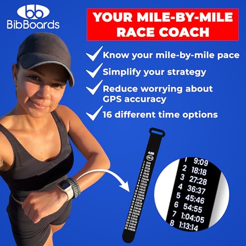 BibBoards Marathon Pace Band - color: Full Marathon 6:00