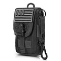 SOWHUP Tactical Molle Pouch Cell Phone Pouch Holster Small Utility EDC Pouch Gadget Organizer Bag - color: Black2