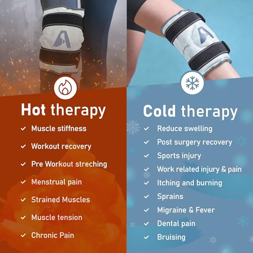 Flexible Knee Wrap Hot and Cold Gel Pack 10" x 12.5" - color: Grey