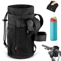 Ultra Thin Bike Water Bottle Holder for Handlebar 24-32 oz Bike Cup Holder with Removable Fastener Straps Bike Bottle Holder for Mountain Bike, Road Bike, eBike, Scooter - color: 24-32oz, Lightweight Black