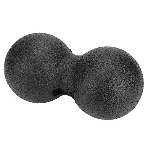 Peanut Massage Ball Roller, 24x12cm EPP Peanut Massage Ball Double Lacrosse Ball Massager Deep Tissue Massage Tool for Back, Spine and Shoulder, Muscle Recovery and Relief - color: Black, size: 24x12cm double balls