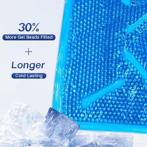 Knee Ice Pack Wrap for Pain Relief Reusable Multi-Purpose Gel Ice Wrap - color: Blue-1 Pack